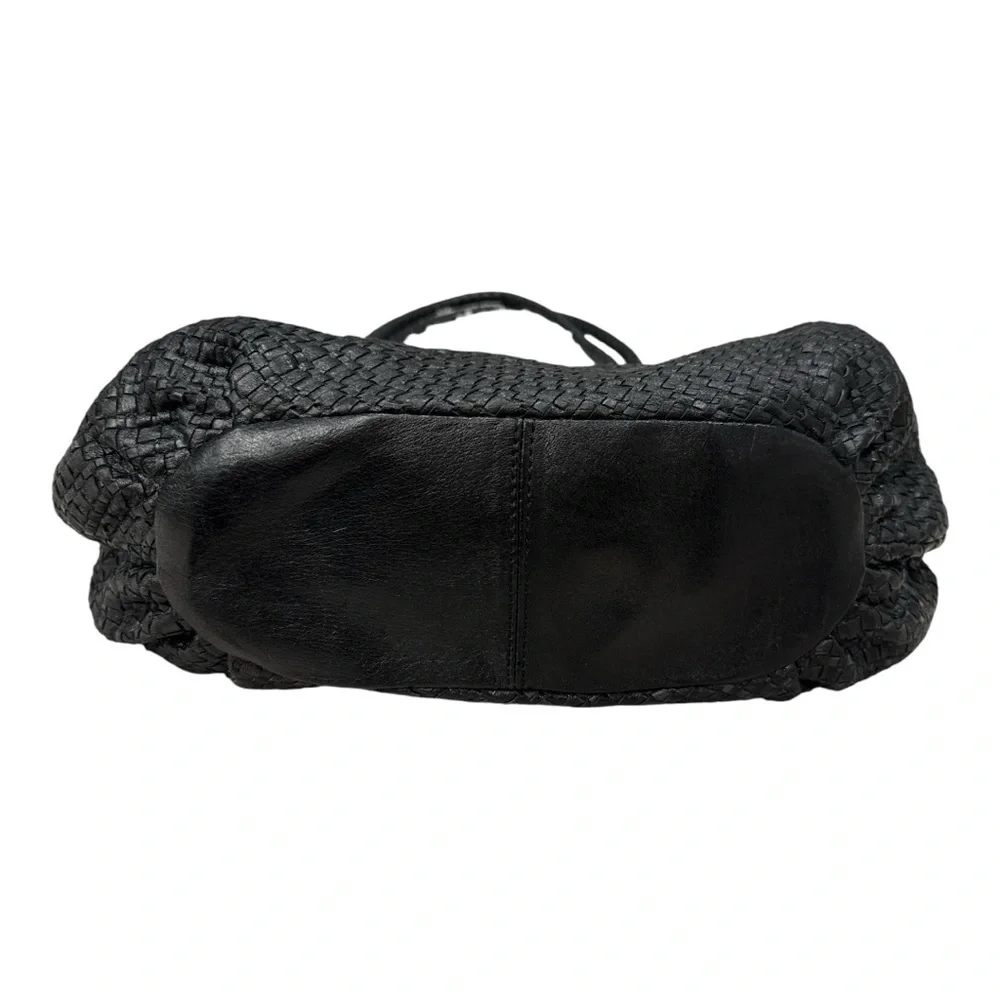 The Sak Black Woven Hobo Bag